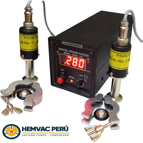Manómetro de vacío con Pirani Bombas de Vacío - ®Hemvac Perú SAC - Imagen 1